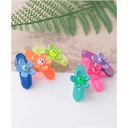 Babyhug Free Size Floral Shaped Clips  Pack of 6 - Multicolor
