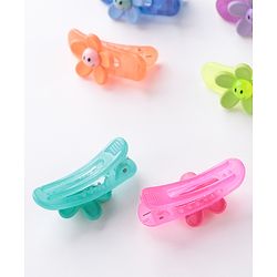 Babyhug Free Size Floral Shaped Clips  Pack of 6 - Multicolor