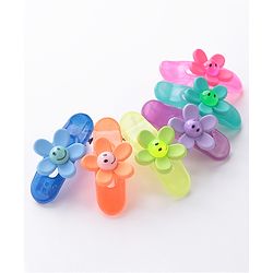 Babyhug Free Size Floral Shaped Clips  Pack of 6 - Multicolor
