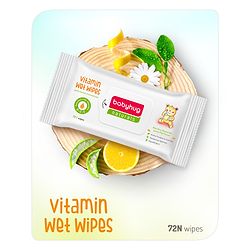 Babyhug Naturals Vitamin Wet Wipes - 72 Pieces