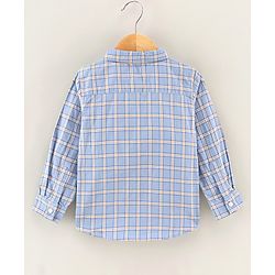 Babyhug Cotton Woven Full Sleeves Checks Shirt - Blue