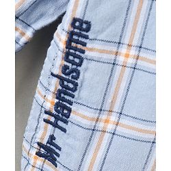 Babyhug Cotton Woven Full Sleeves Checks Shirt - Blue