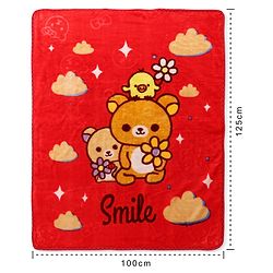 Babyhug Premium Embossed Mink Blanket Kitty Print - Dark Red