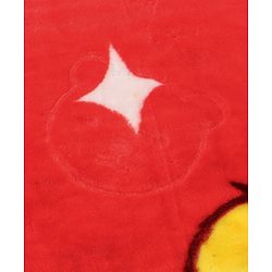 Babyhug Premium Embossed Mink Blanket Kitty Print - Dark Red