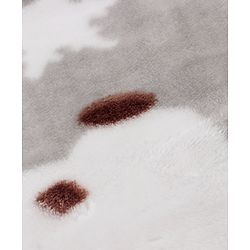 Babyhug Premium Embossed Mink Blanket Polar Bear Print - Grey