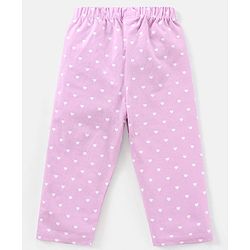 Babyhug 100% Cotton Knit Full Sleeves Night Suit Sleepy Bear Print - Pink