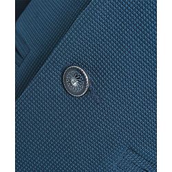 Babyhug Woven Full Sleeves Solid Party Suit with Bow Tie - Ocean Blue
