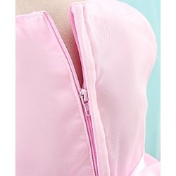 Babyhug Sleeveless Party Wear Frock Lace Embroidered - Pink