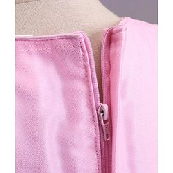 Babyhug Sleeveless Party Wear Sequin Embroidery Ankle Length Frock - Pink
