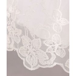 Babyhug Sleeveless Party Wear Frock Embroidered - White