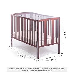 Babyhug Multipurpose Breathable Mosquito Net - White (Cot Not Included)