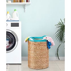 Babyhug Braided Jute Laundry Bag - Brown