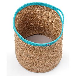 Babyhug Braided Jute Laundry Bag - Brown