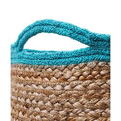 Babyhug Braided Jute Laundry Bag - Brown