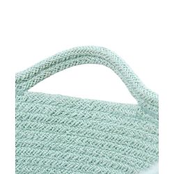 Babyhug Braided Cotton Laundry Bag  - Grey Sea Green