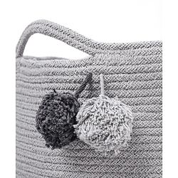 Babyhug Braided Cotton Laundry Bag  - Grey