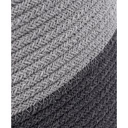Babyhug Braided Cotton Laundry Bag  - Grey