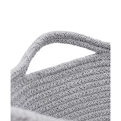 Babyhug Braided Cotton Laundry Bag  - Grey