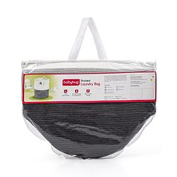 Babyhug Braided Cotton Laundry Bag  - Grey