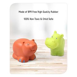 Babyhug Bath Squeeze Toys Jungle Animals Pack of 6 - Multicolour