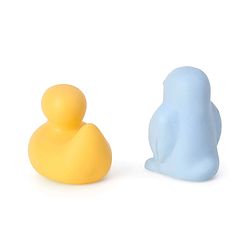 Babyhug Ocean-Animals Bath Squeeze Toys -Pack of 6 | Aquatic Adventure Set With Whale, Duck, Penguin, Fish Characters | Sensory, Fine-Motor Skill Development | Multicolour | BIS Certified