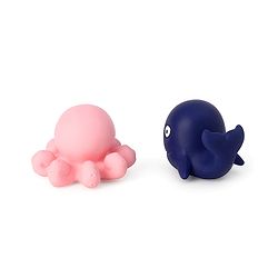 Babyhug Ocean-Animals Bath Squeeze Toys -Pack of 6 | Aquatic Adventure Set With Whale, Duck, Penguin, Fish Characters | Sensory, Fine-Motor Skill Development | Multicolour | BIS Certified
