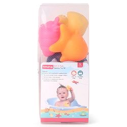 Babyhug Ocean-Animals Bath Squeeze Toys -Pack of 6 | Aquatic Adventure Set With Whale, Duck, Penguin, Fish Characters | Sensory, Fine-Motor Skill Development | Multicolour | BIS Certified
