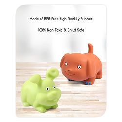 Babyhug Bath Squeeze Toys Pet Animals Pack of 6 - Multicolour