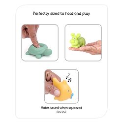 Babyhug Bath Squeeze Toys Pet Animals Pack of 6 - Multicolour