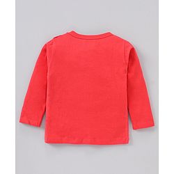Babyhug Full Sleeves Cotton Blend Knit Tees Solid Pack of 3- Blue Red Peach