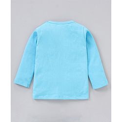Babyhug Full Sleeves Cotton Blend Knit Tees Solid Pack of 3- Blue Red Peach