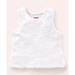 Babyhug Three Fourth Sleeves Crop Top With Inner Tee Placement Print - Pink