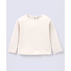 Babyhug 100% Cotton Full Sleeves T-Shirt Text Graphics Pack of 2 - Lime & Off White