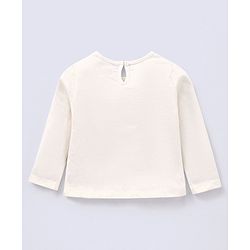 Babyhug 100% Cotton Full Sleeves T-Shirt Text Graphics Pack of 2 - Lime & Off White