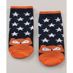 Cute Walk by Babyhug Ankle Length Antibacterial Socks Striped & Stars Design  Pack of 3 - Multicolour