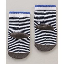 Cute Walk by Babyhug Ankle Length Antibacterial Socks Striped & Stars Design  Pack of 3 - Multicolour