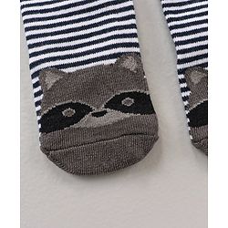 Cute Walk by Babyhug Ankle Length Antibacterial Socks Striped & Stars Design  Pack of 3 - Multicolour
