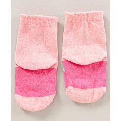 Cute Walk by Babyhug Ankle Length Antibacterial Socks Pack Of 5  Striped & Unicorn Design - Multicolour