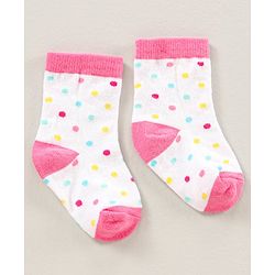 Cute Walk by Babyhug Ankle Length Antibacterial Socks Pack Of 5  Striped & Unicorn Design - Multicolour
