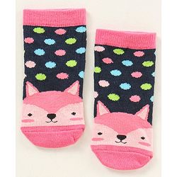 Cute Walk by Babyhug Ankle Length Antibacterial Socks Pack Of 5 Hearts Design  - Multicolour