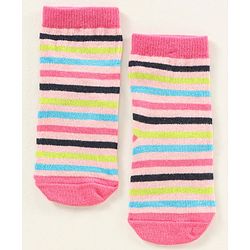 Cute Walk by Babyhug Ankle Length Antibacterial Socks Pack Of 5 Hearts Design  - Multicolour