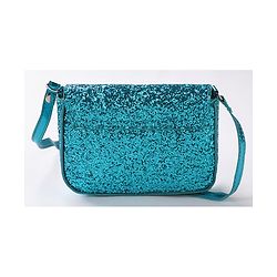 Babyhug Free Size Sling Bag  With Sequin Detailing & Butterfly Applique- Blue