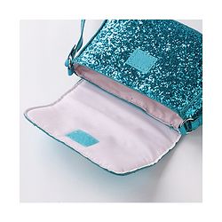 Babyhug Free Size Sling Bag  With Sequin Detailing & Butterfly Applique- Blue