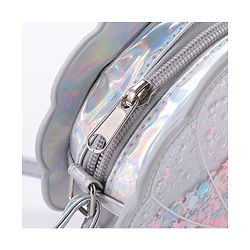 Babyhug Glitter Sling Bag  - Silver