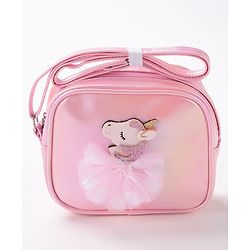 Babyhug Free Size Sling Bag With Unicorn Patch- Pink