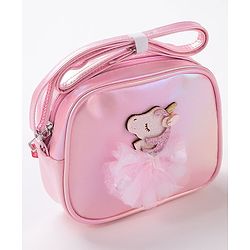 Babyhug Free Size Sling Bag With Unicorn Patch- Pink