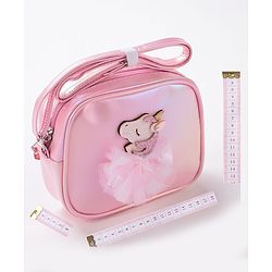Babyhug Free Size Sling Bag With Unicorn Patch- Pink