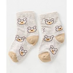 Cute Walk by Babyhug Anti-Bacterial Ankle Length Designed Socks Pack of 3 - Multicolour
