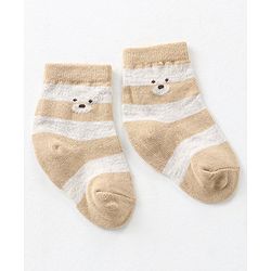 Cute Walk by Babyhug Anti-Bacterial Ankle Length Designed Socks Pack of 3 - Multicolour