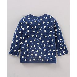 Babyhug 100% Cotton Vests Floral Print Pack of 3 - Yellow White & Navy